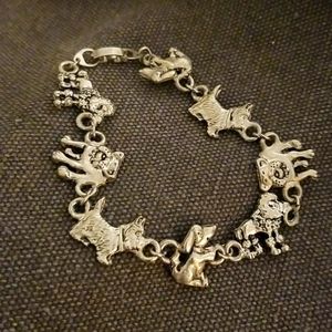 Vintage Doggie Charm Bracelet